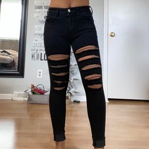 high waisted / high rise american eagle jegging